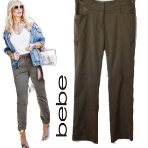 New $90 Bebe Military Style Cargo Dress Pants Trousers Army Express